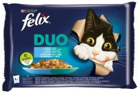 Photos - Cat Food Felix Fantastic Duo Fish Flavors in Jelly 4 pcs 