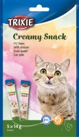 Photos - Cat Food Trixie Creamy Snacks Chicken 5 pcs 