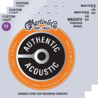 Photos - Strings Martin Authentic Acoustic Flexible Core 92/8 Phosphor Bronze 11-52 (3-Pack) 