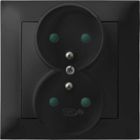 Photos - Socket Ospel Impresja GP-2YZP/33 black