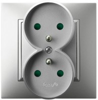 Photos - Socket Ospel Aria GP-2UZP/18 silver