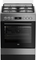 Photos - Cooker Beko FSM 62339 DXDS stainless steel