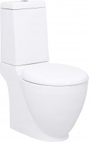 Photos - Toilet VidaXL Ceramic Toilet Bottom Water Flow 3059888 