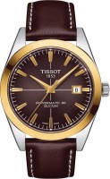 Wrist Watch TISSOT Gentleman Powermatic 80 Silicium Solid 18k Gold Bezel T927.407.46.291.01 