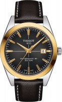 Wrist Watch TISSOT Gentleman Powermatic 80 Silicium Solid 18k Gold Bezel T927.407.46.061.01 