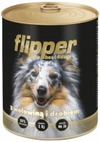 Photos - Dog Food Dolina Noteci Flipper Beef with Poultry 