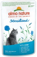 Cat Food Almo Nature Adult Sterilised Cod 70 g 
