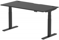 Office Desk Dynamic Air Black Series with Cable Ports (1600 mm) 