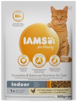 Photos - Cat Food IAMS Vitality Hairball Adult/Senior Chicken  800 g