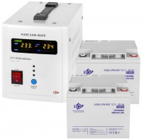 Photos - UPS Logicpower LPY-PSW-800VA Plus + 2 x LPM-MG 12V 45 Ah 800 VA