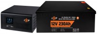 Photos - UPS Logicpower LPE-B-PSW-1500VA Plus + LP LiFePO4 12V 230 Ah 1500 VA