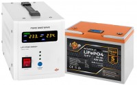 Photos - UPS Logicpower LPY-PSW-500VA Plus + LP LiFePO4 LCD 12.8V 64 Ah 500 VA