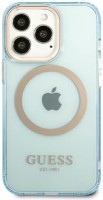 Case GUESS Gold Outline with MagSafe for iPhone 13 Pro Max 