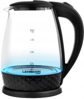 Photos - Electric Kettle Lehmann Aqua Glass 30 2200 W 1.8 L  black