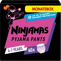 Nappies Pampers Ninjamas Pyjama Girl Pants 4-7 / 60 pcs 