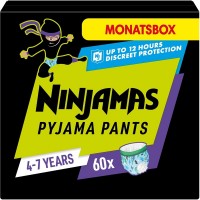Nappies Pampers Ninjamas Pyjama Boy Pants 4-7 / 60 pcs 