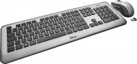 Photos - Keyboard Trust Silhouette Wireless keyboard with mouse 