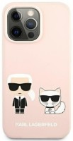 Photos - Case Karl Lagerfeld Slilicone Karl & Choupette Magsafe for iPhone 13 Pro 