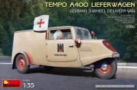 Model Building Kit MiniArt Tempo A400 Lieferwagen German 3-Wheel Delivery Van (1:35) 