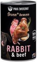 Photos - Dog Food Paka Zwierzaka Seven Heaven Rabbit/Beef 400 g 1