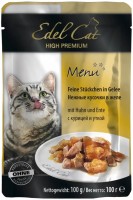 Photos - Cat Food Edel Cat Adult Pouch Chicken/Duck 100 g 