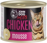 Photos - Cat Food John Dog Adult Chicken Mousse  200 g