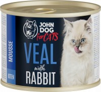 Photos - Cat Food John Dog Kitten Veal/Rabbit Mousse  200 g