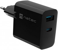 Charger NATEC Ribera GaN USB-A + USB-C 65W 