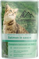 Photos - Cat Food Carpathian Adult Salmon in Sauce  12 pcs