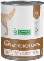 Photos - Dog Food Natures Protection Adult Canned Beef/Chicken Liver 800 g 1