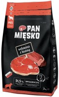 Photos - Dog Food PAN MIESKO Adult Small Dog Beef with Goat 3 kg 