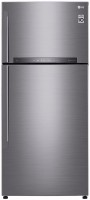 Photos - Fridge LG GN-H702HMHL silver