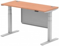Office Desk Dynamic Air Slimline with Cable Ports with Panel (1400 mm) 