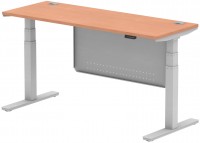 Office Desk Dynamic Air Slimline with Cable Ports with Panel (1600 mm) 