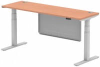Office Desk Dynamic Air Slimline with Cable Ports with Panel (1800 mm) 