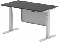 Office Desk Dynamic Air Black Series with Cable Ports with Panel (1400 mm) 