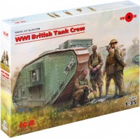 Model Building Kit ICM WWI British Tank Crew (1:35) 