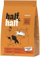 Photos - Cat Food Half&Half Sterilized Beef  300 g