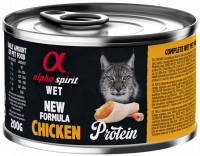 Photos - Cat Food Alpha Spirit Cat Canned Chicken Protein 200 g 