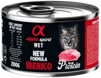 Photos - Cat Food Alpha Spirit Cat Canned Iberico Protein 200 g 