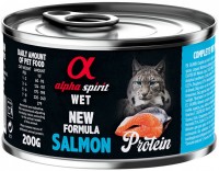 Photos - Cat Food Alpha Spirit Cat Canned Salmon Protein 200 g 