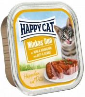 Photos - Cat Food Happy Cat Minkas Duo Beef/Rabbit 100 g 