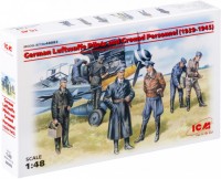 Photos - Model Building Kit ICM German Luftwaffe Pilots and Ground Personnel (1939-1945) (1:48) 