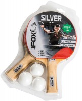 Table Tennis Bat Fox Silver 2 Star Set 