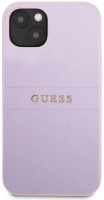 Photos - Case GUESS Saffiano Hot Stamp & Metal Logo for iPhone 13 mini 