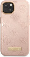 Case GUESS Peony Logo Plate for iPhone 14 