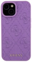 Case GUESS Leather Stamped for iPhone 15 