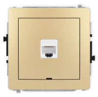 Photos - Socket Karlik Deco 29DGKBO-3 golden