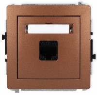 Photos - Socket Karlik Deco 9DGK-3 brown