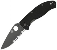 Knife / Multitool Spyderco Tenacious Black Combination Edge 